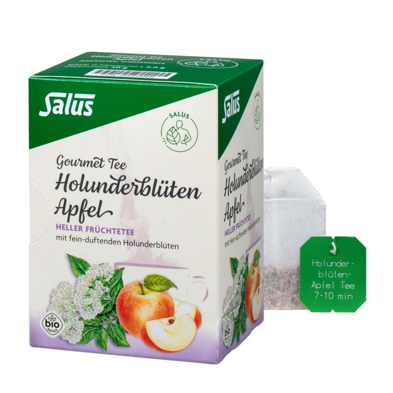 Salus® Salus® Gourmet Holunderblüten Apfel Tee bio 15 FB - Produktbild