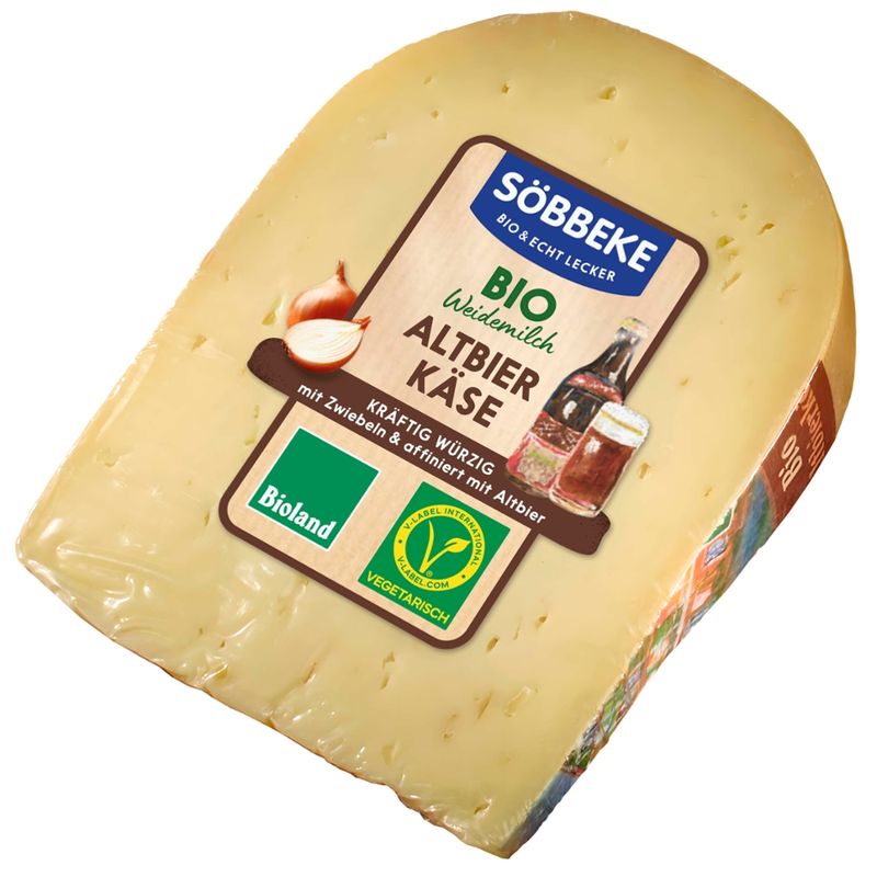 Söbbeke Bio Schnittkäse Altbierkäse 50 % Fett SB-Stück 150 g - Produktbild