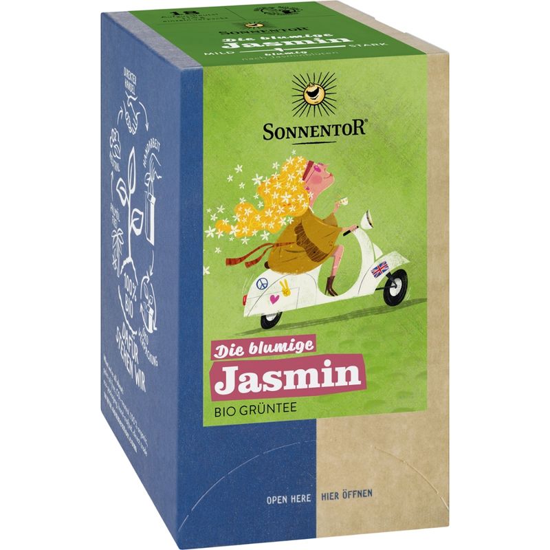 Sonnentor Die blumige Jasmin Tee, Doppelkammerbeutel - Produktbild