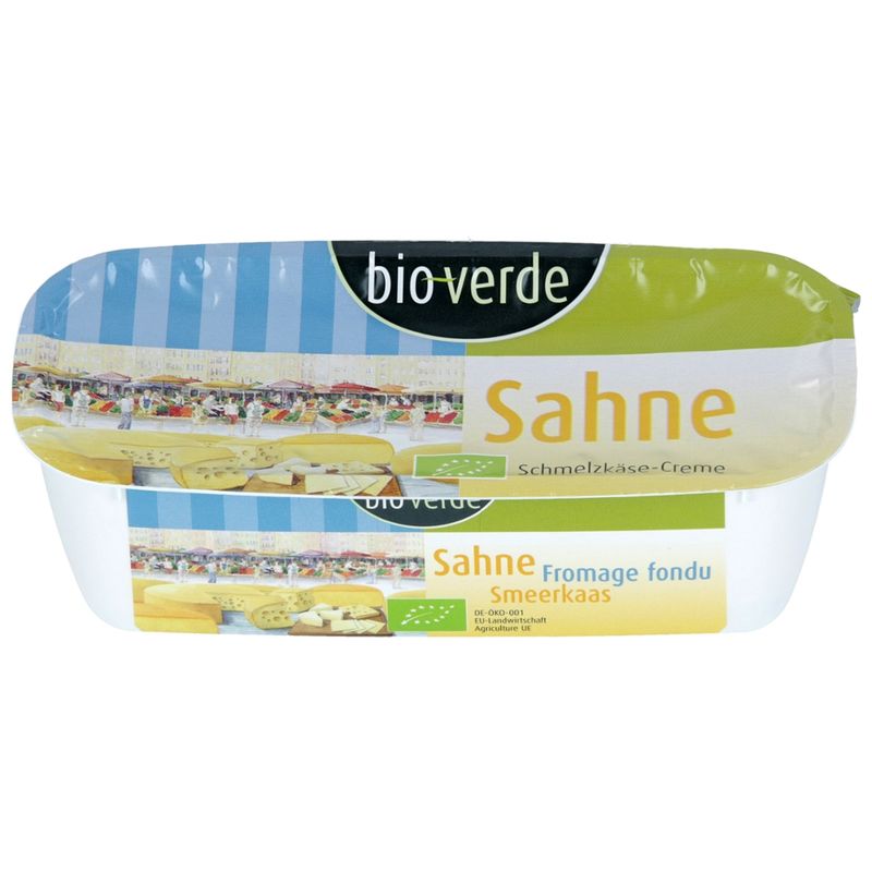bio-verde Sahne Schmelzkäse Schmelzkäse-Zubereitung, extra streichzart 175 g - Produktbild