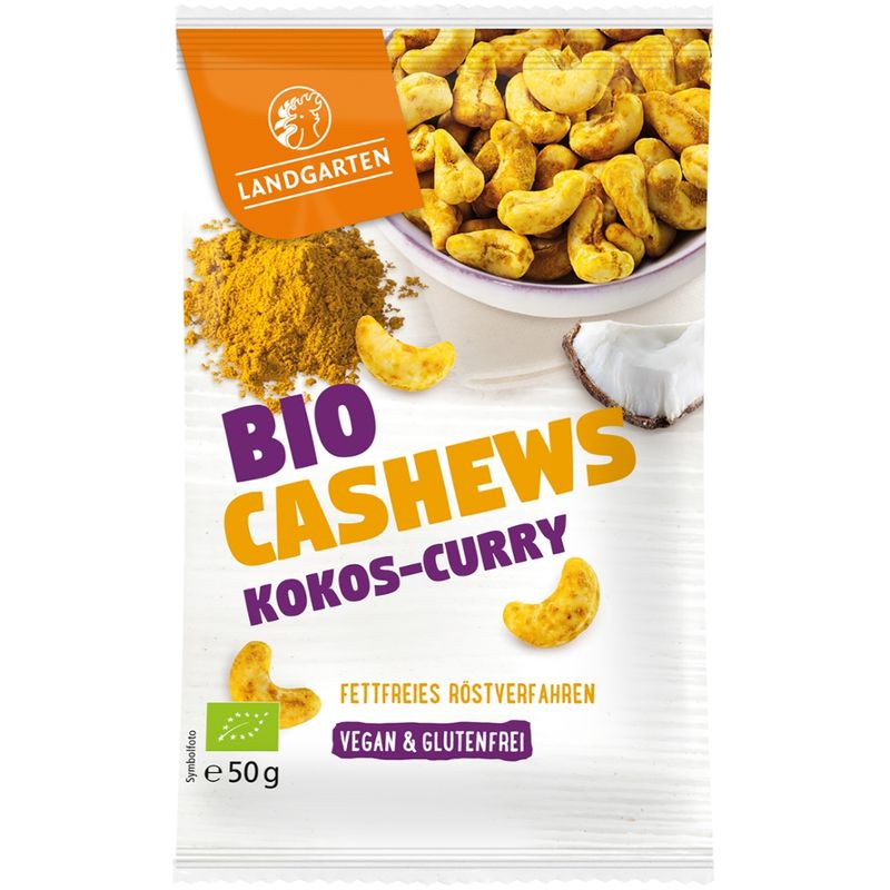 Landgarten Bio Cashews Kokos-Curry 50g - Produktbild