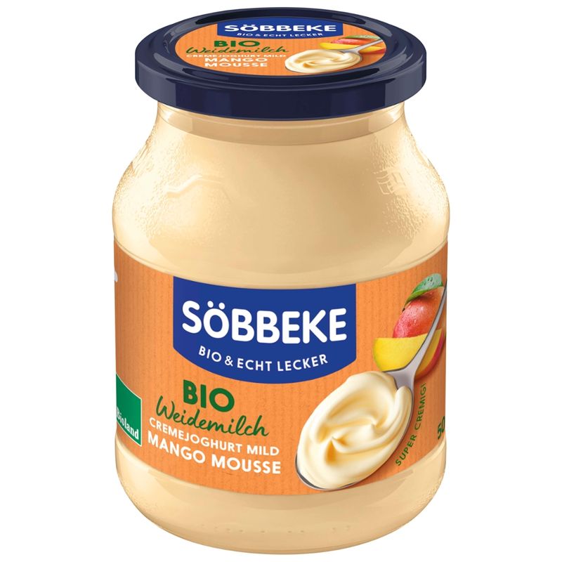 Söbbeke Bio Weidemilch Joghurt mild Mango Mousse 7,5 % Fett - Produktbild
