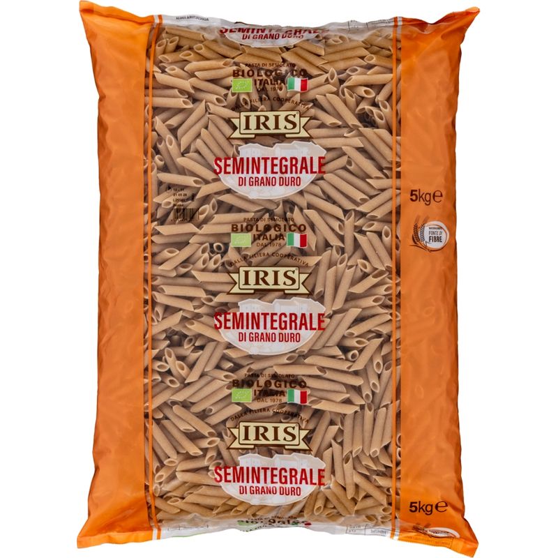 IRIS  Penne aus oekologische Halbvollkornhartweizengriess 5 kg. - Produktbild