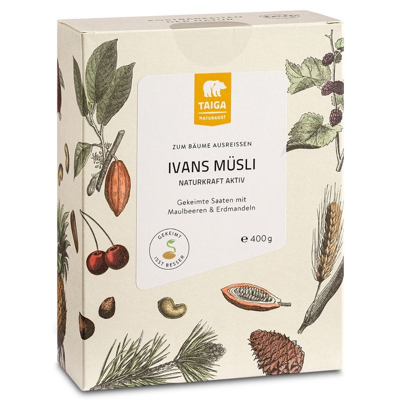 TAIGA NATURKOST Ivans Müsli, gekeimte Saaten, bio - Produktbild