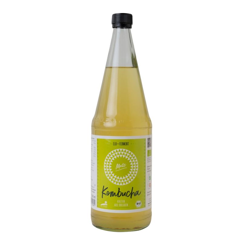 Elb-Ferment Elb-Ferment - Bio Kombucha Mate 1,0L in Gäa-Qualität - Produktbild