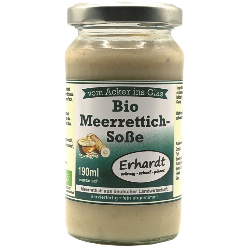 Erhardt würzig • scharf • pikant Bio Meerrettich Soße - Produktbild