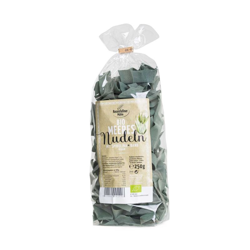 Rosenfellner Mühle & Naturkost Bio Meeresbandnudeln Spirulina Algen 250g - Produktbild