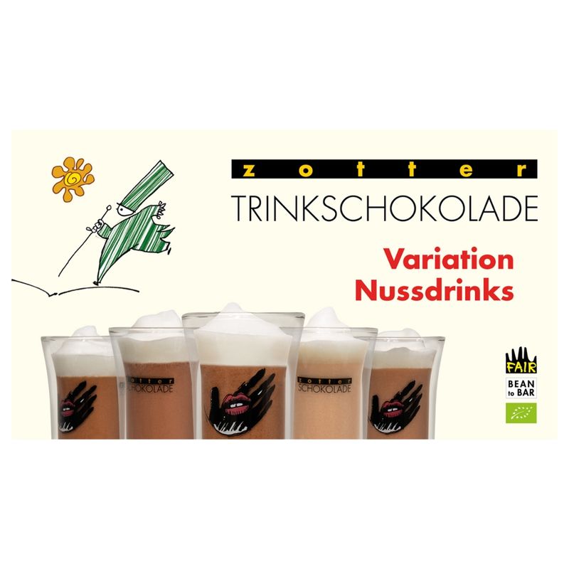 Zotter Schokolade Trinkschokolade – Variation Nussdrinks - Produktbild