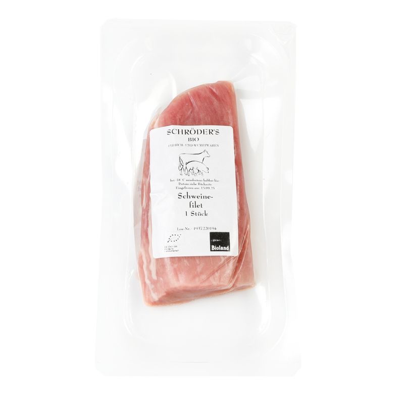 Schröder's Bio Fleisch- und Wurstwaren Schweinefilet ca. 220 g TK - Produktbild