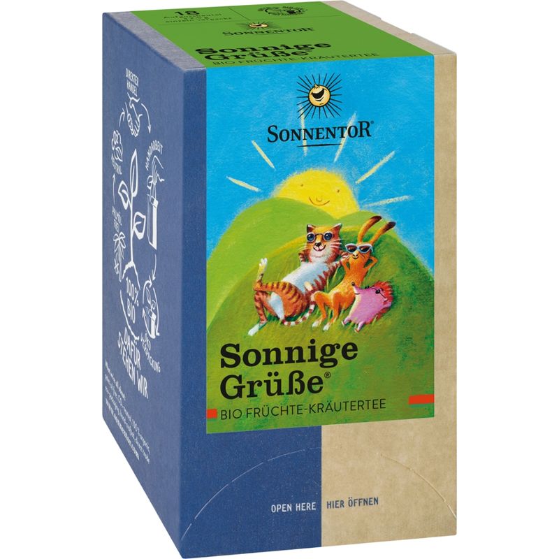 Sonnentor Sonnige Grüße® Tee, Doppelkammerbeutel - Produktbild