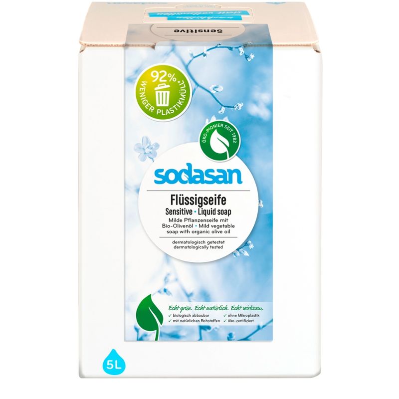 sodasan Liquid Soap Sensitive 5l BiB - Produktbild