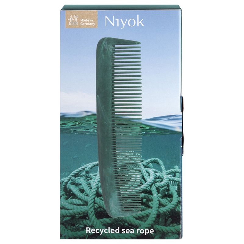 Niyok Taschenkamm aus recycelten maritimen Seilen - Produktbild