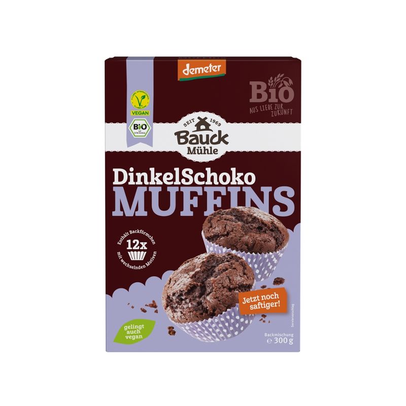 Bauck Mühle Dinkel Muffins Schoko Demeter - Produktbild