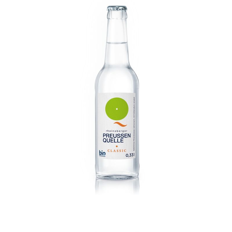 Rheinsberger PreussenQuelle Bio Mineralwasser 0,33 l classic - Produktbild