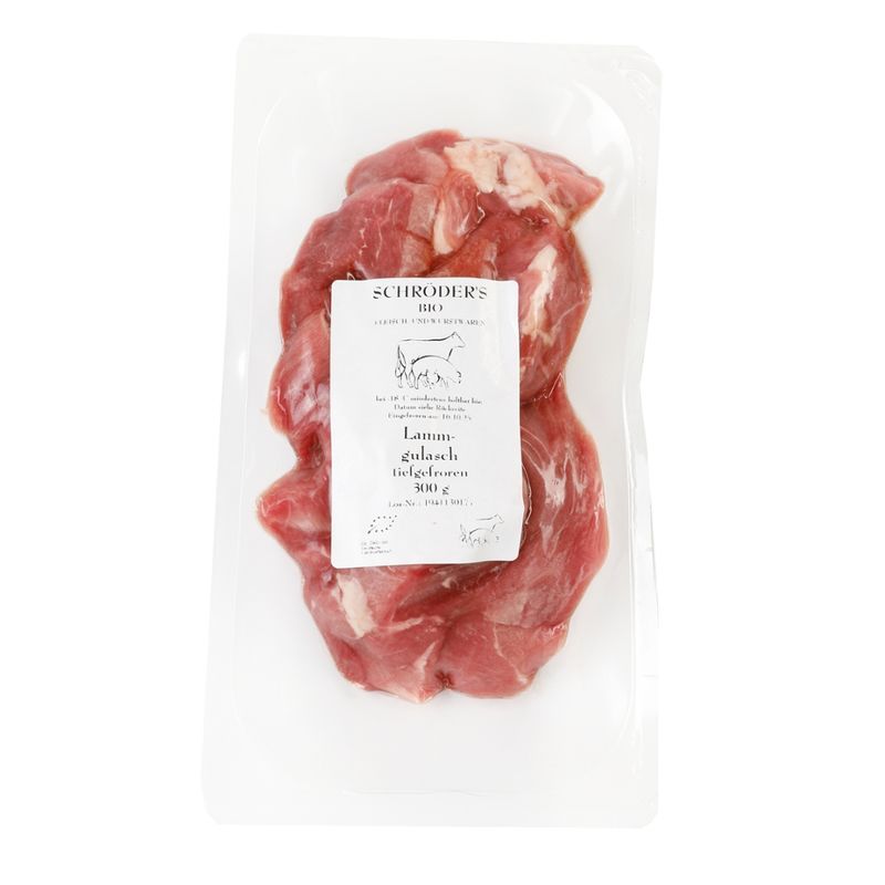 Schröder's Bio Fleisch- und Wurstwaren Lammgulasch ca. 300 g TK - Produktbild