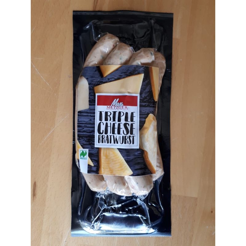 Metzger Max Bio Triple Cheese Bratwurst - Produktbild