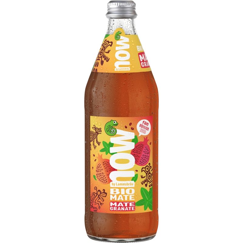 now now Bio Limo Mate Granate 0,5l - Produktbild