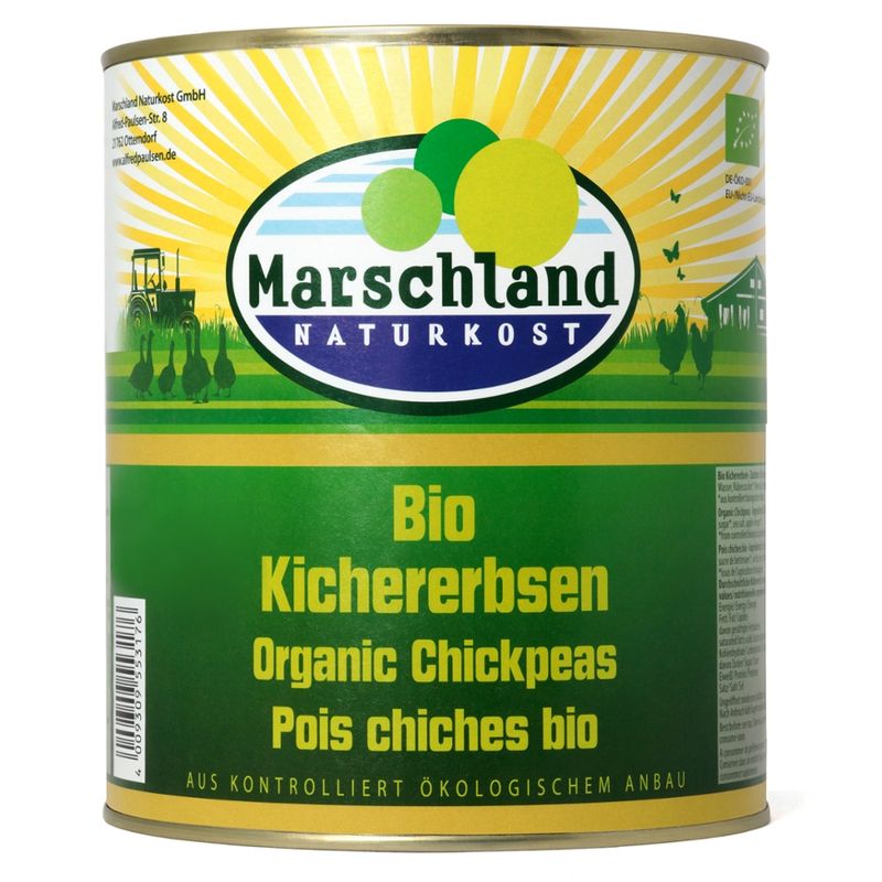 Marschland  Bio-Kichererbsen 3.100 ml Ds. MARSCHLAND - Produktbild