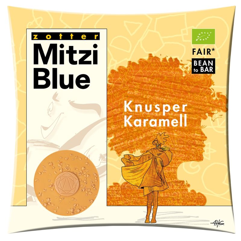 Zotter Schokolade Knusper Karamell • Karamelltafel + Karamell-Crispies - Produktbild