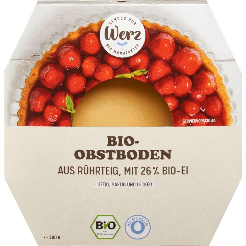 Naturkornmühle Werz Bio-Obstboden, aus Rührteig - Produktbild