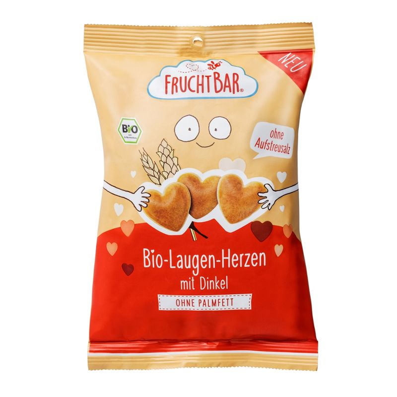 FruchtBar  FruchtBar - Bio-Laugen-Herzen mit Dinkel - Produktbild