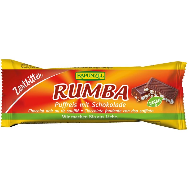 Rapunzel Rumba Puffreisriegel Zartbitter - Produktbild