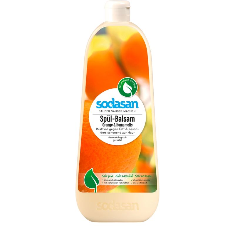sodasan Spül-Balsam Orange & Hamamelis 1l - Produktbild