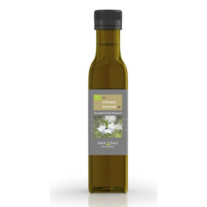 Amazonas Naturprodukte Schwarzkümmelöl Bio 250ml, Kaltgepresst, rein - Produktbild