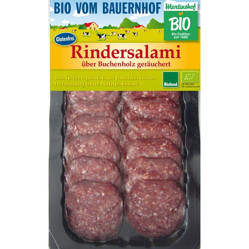 Martinshof Rindersalami - Aufschnitt - Produktbild