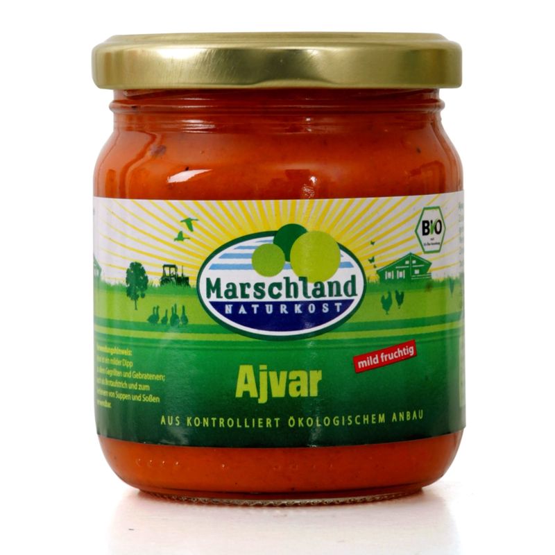 Marschland  Bio-Ajvar mild 210 ml Gl. MARSCHLAND - Produktbild