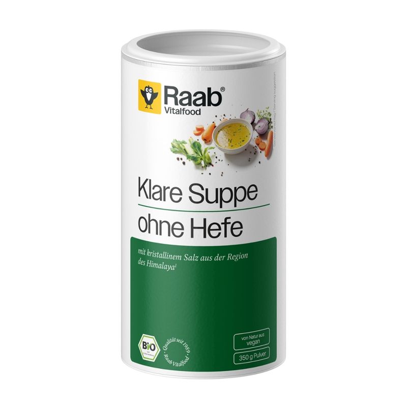 Raab Vitalfood Bio Klare Brühe mit kristallinem Speisesalz - Produktbild