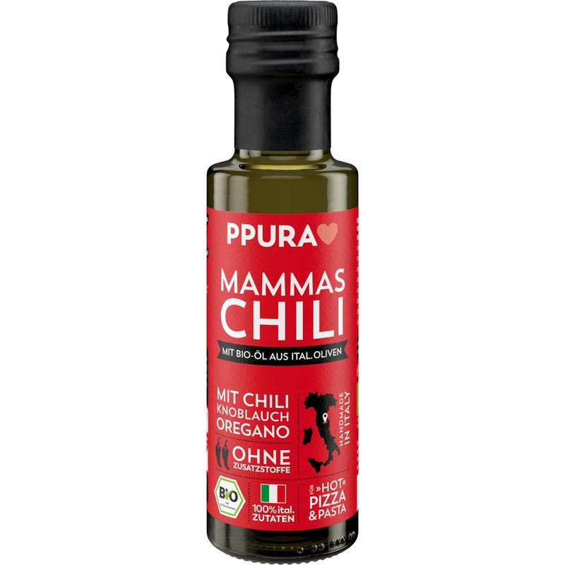 PPURA Olivenöl Mammas Chili BIO - mit Chili - Produktbild