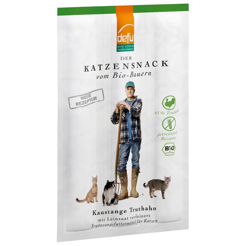 defu - Das Tierfutter vom Bio-Bauern Katze Kaustange Truthahn - Produktbild