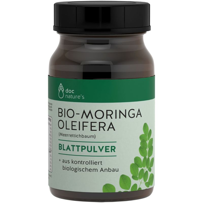 GESUND & Leben Reformqualität seit 1995 doc nature’s Bio MORINGA OLEIFERA Blattpulver - Produktbild