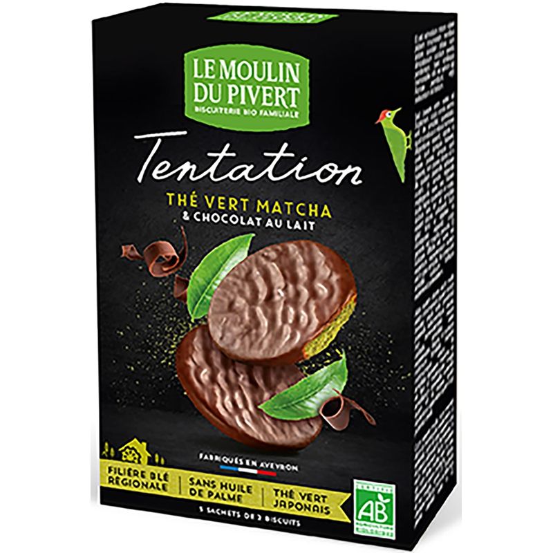 Le Moulin du Pivert Keske mit Matcha Tee und Milchschokolade - Produktbild