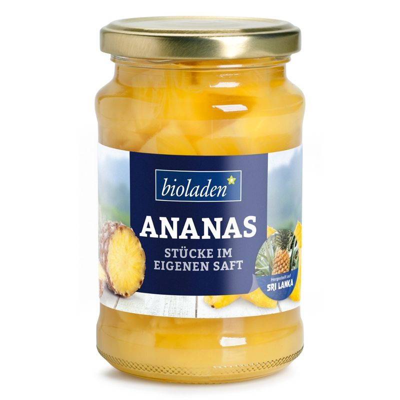 bioladen Ananasstücke im eigenen Saft - Produktbild