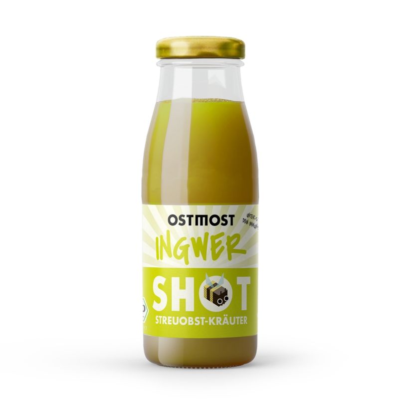 OSTMOST OSTMOST Bio Ingwer Shot Streuobst Kräuter 250ml - Produktbild