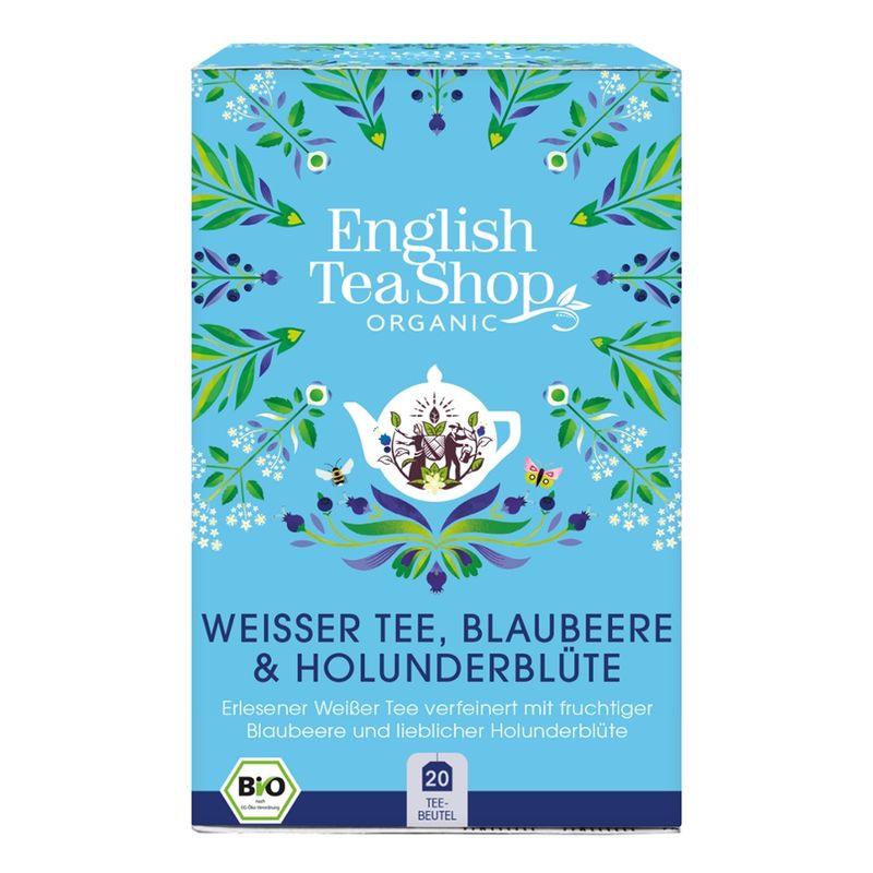 English Tea Shop English Tea Shop - Weißer Tee, Blaubeere & Holunderblüte, BIO, 20 Teebeutel - Produktbild