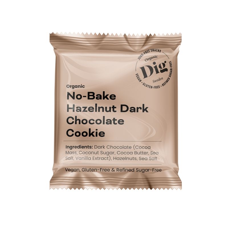 Dig No-Bake Hazelnut Dark Chocolate Cookie - Produktbild