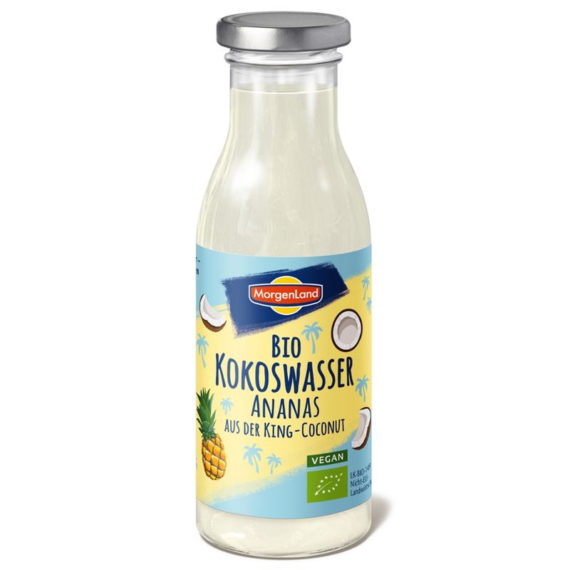 MorgenLand Bio-Kokoswasser Ananas aus der King-Coconut - Produktbild