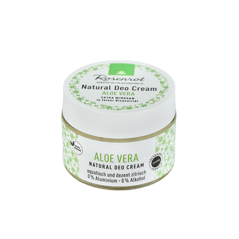 Rosenrot Naturkosmetik Deo Creme Aloe Vera- vegan (100% natural) - Produktbild
