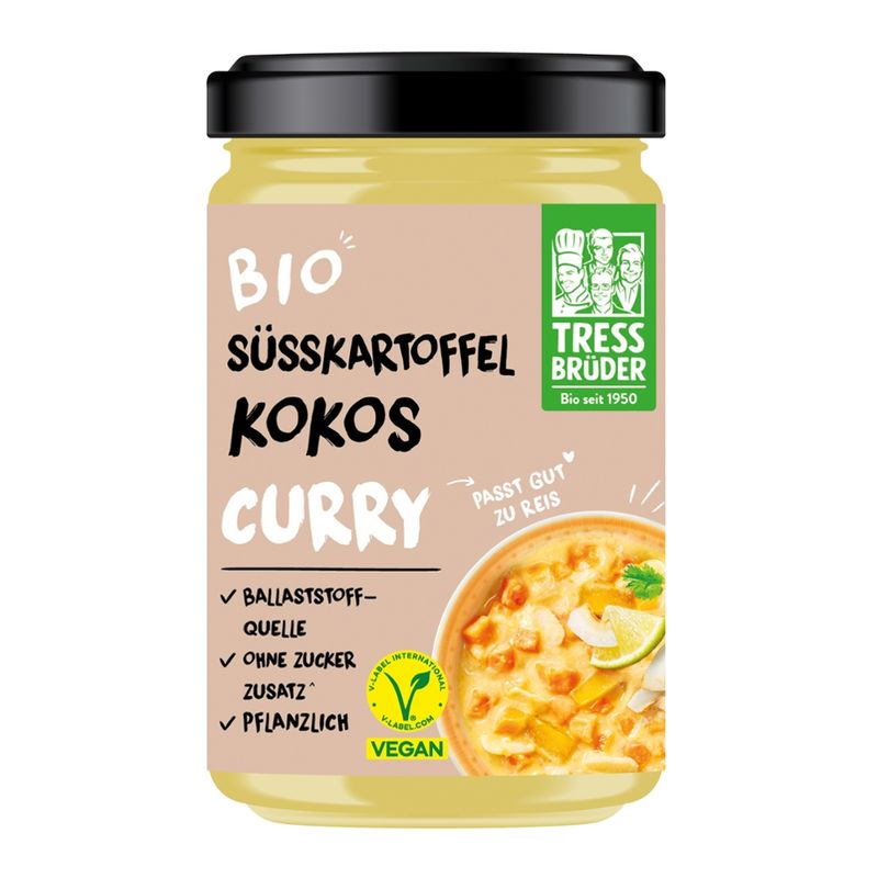 Tress Brüder veganes Bio Süßkartoffel-Kokos Curry - Produktbild