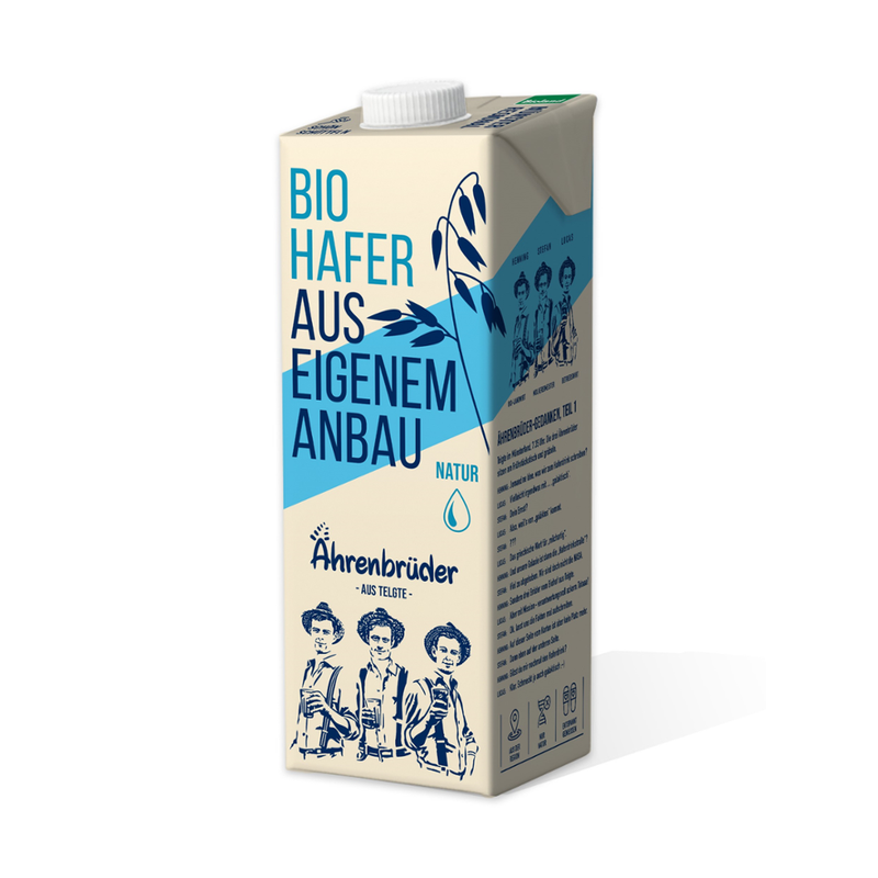 Ährenbrüder Ährenbrüder Bio Haferdrink Natur, 2,1% Fett - Produktbild