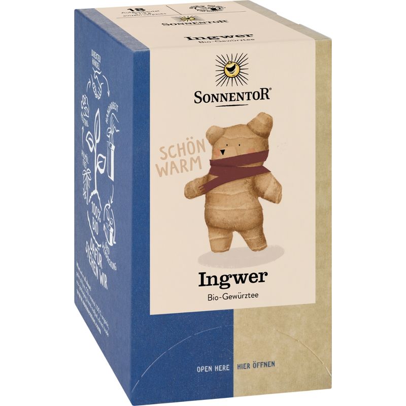 Sonnentor Ingwer Tee, Doppelkammerbeutel - Produktbild