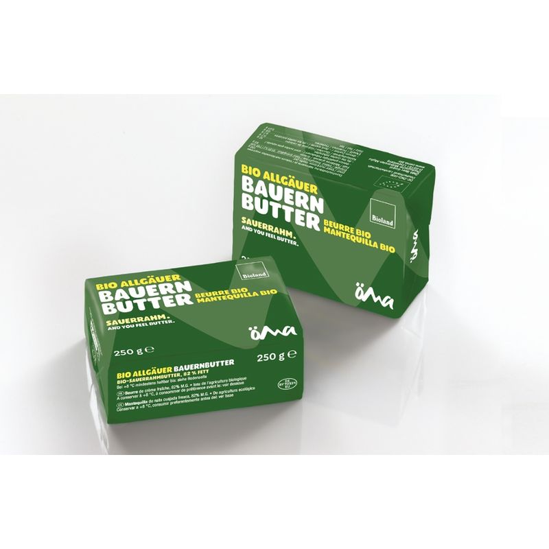 ÖMA ÖMA Allgäuer Bauernbutter Sauerrahm, Bioland - SB - Produktbild