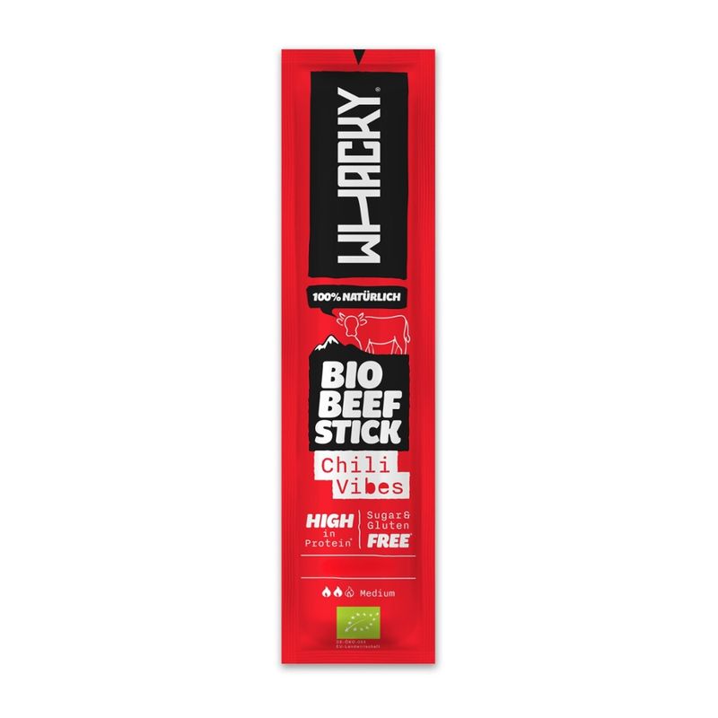 Whacky Bio Beef Stick Chili Vibes 32g - Produktbild