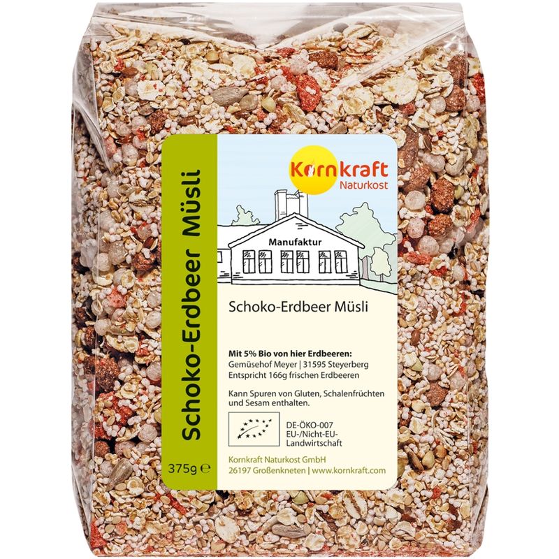 Kornkraft Schoko-Erdbeer Müsli 375 g - Produktbild