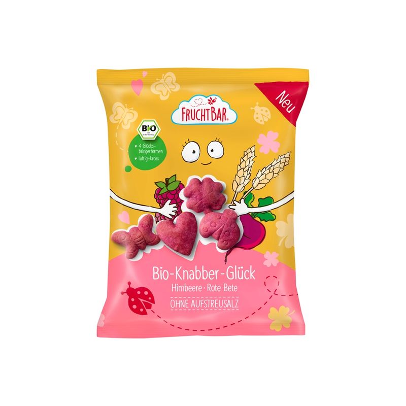 FruchtBar  FruchtBar - Bio-Knabber Glück-Himbeere,rote Bete - Produktbild