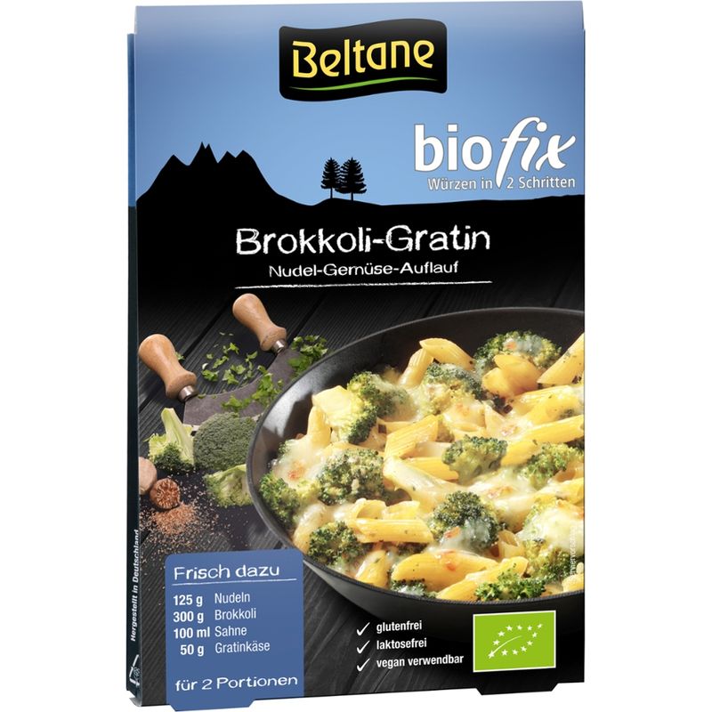 Beltane Beltane Biofix Brokkoli-Gratin, vegan, glutenfrei, lactosefrei - Produktbild