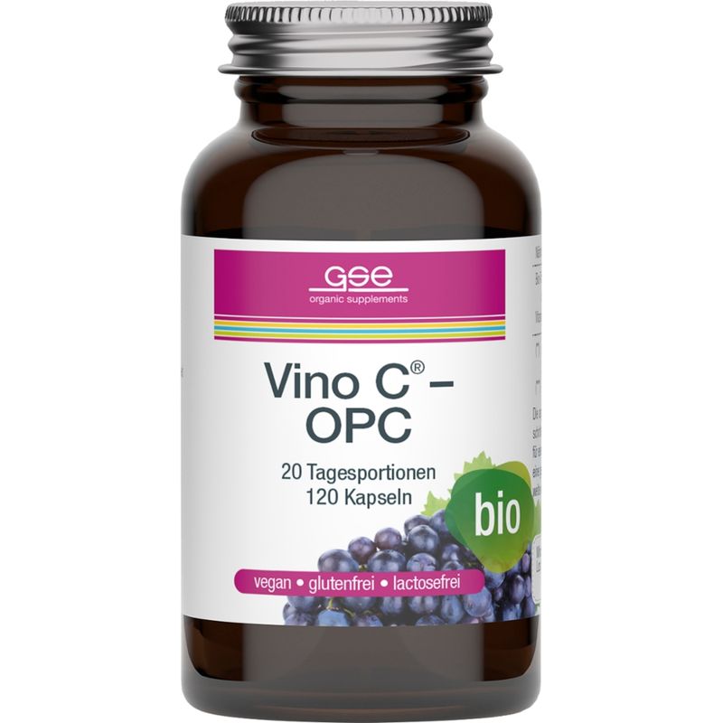 GSE  Vino C® - OPC (Bio), 120 Kapseln à 600 mg - Produktbild